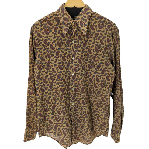 パーマネントプレス Permanent Press 70S ペイズリー柄 L/S シャツ メンズ import:M