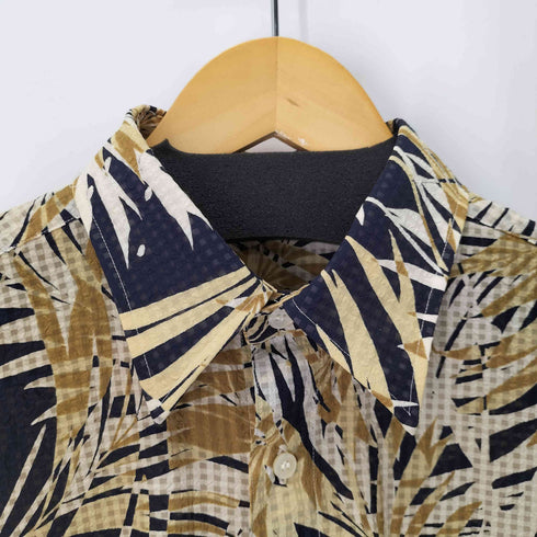 CLEVER シアサッカーアロハシャツ メンズ import:L