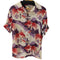 MAKANALEI S/S シルク100% 和柄オープンカラーシャツ メンズ SM¥¥¥SMALL