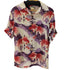 MAKANALEI S/S シルク100% 和柄オープンカラーシャツ メンズ SM¥¥¥SMALL