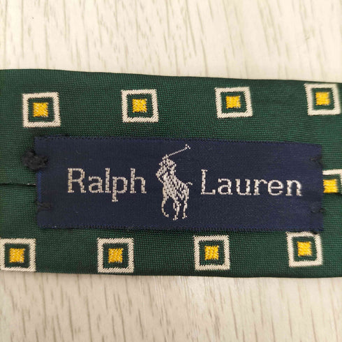 ラルフローレン RALPH LAUREN 総柄 シルクネクタイ メンズ