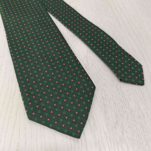 ラルフローレン RALPH LAUREN 総柄 シルクネクタイ メンズ