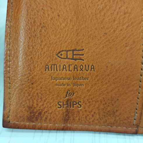 アミアカルヴァフォーシップス amiacalva for ships 栃木レザー 三つ折り財布 メンズ