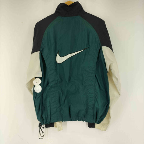 ナイキ NIKE 90-00S 白タグ スウッシュ刺繍 ナイロンジャケット メンズ JPN:M
