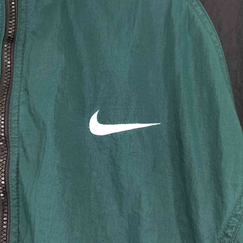 ナイキ NIKE 90-00S 白タグ スウッシュ刺繍 ナイロンジャケット メンズ JPN:M