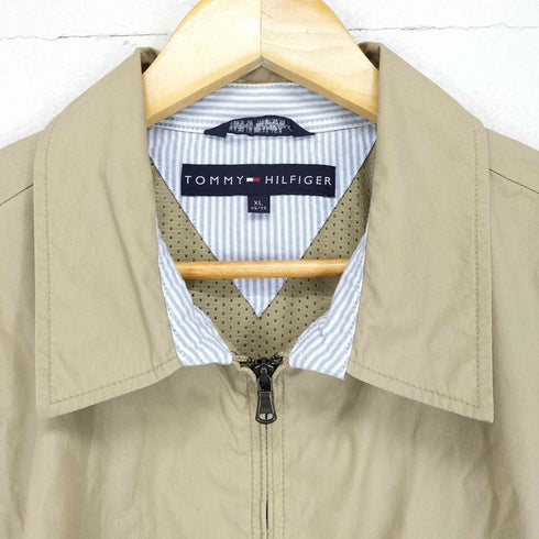 トミーヒルフィガー TOMMY HILFIGER ロゴ刺繍スイングトップジャケット メンズ JPN:XL