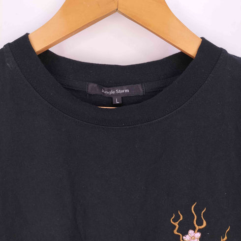ジャングルストーム JUNGLE STORM 和柄刺繍 ビッグシルエット クルーネック Tシャツ メンズ JPN:L