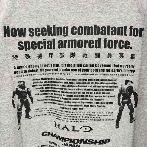 オールスポーツ ALL sport 90s USA製 HALO Xbox クルーネックTシャツ メンズ JPN:M
