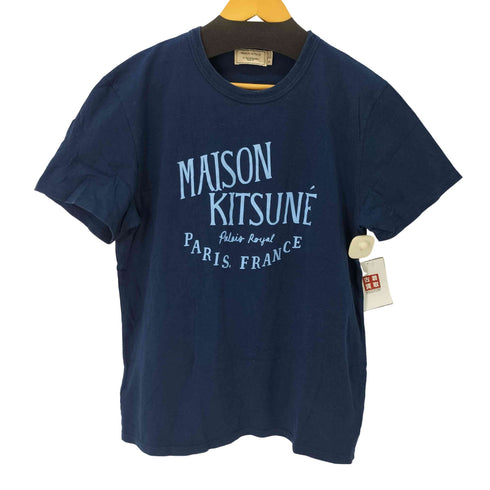 メゾンキツネ MAISON KITSUNE ブロンドロゴプリントカットソー メンズ JPN:M