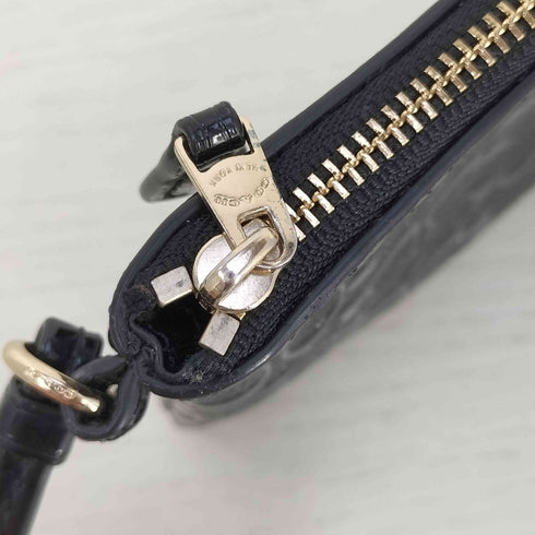 コーチ COACH パテントレザー コーナ ジップ ポーチ 小物入れ レディース