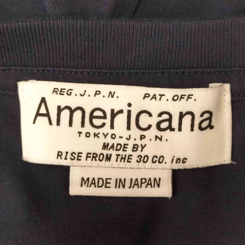 アメリカーナ Americana フロントプリントクルーネックTシャツ レディース