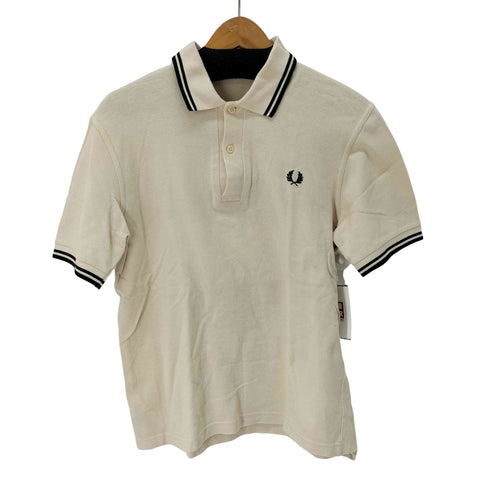 フレッドペリー FRED PERRY イングランド製 ロゴ刺繍 鹿の子 ポロシャツ メンズ UK:38