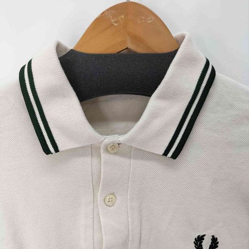 フレッドペリー FRED PERRY イングランド製 ロゴ刺繍 鹿の子 ポロシャツ メンズ UK:38