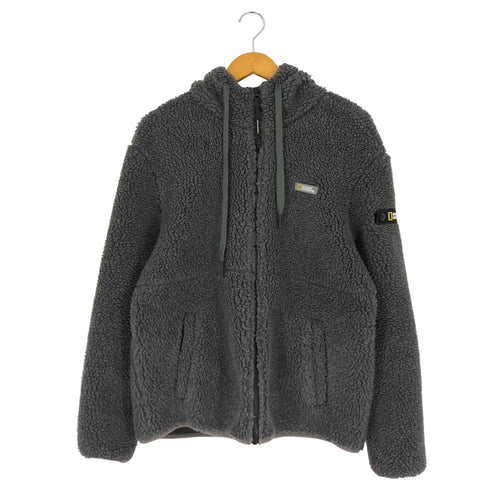 NATIONAL GEOGRAPHIC ジップアップ フリース フーデット ジャケット メンズ import:L