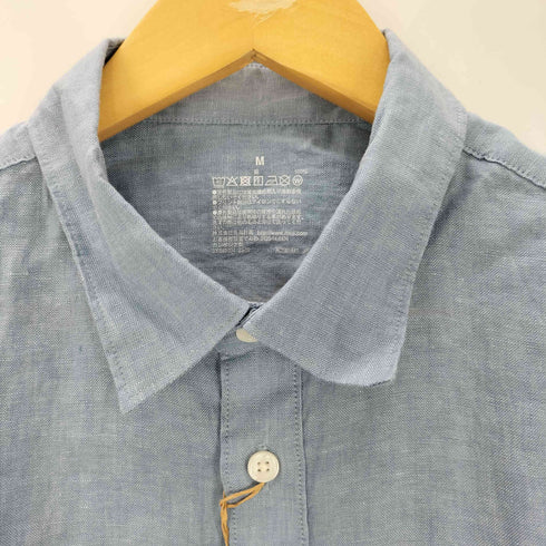 ムジルシリョウヒン 無印良品 リネン洗いざらし 半袖シャツ メンズ JPN:M