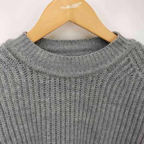 ジョンメイソンスミス JOHN MASON SMITH 21AW HEM DAMAGE CREW NECK KNIT ヘムダメージクルーネックニット メンズ JPN:L