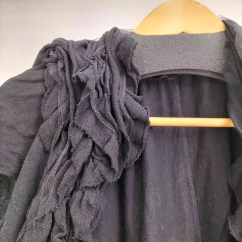 トリココムデギャルソン tricot COMME des GARCONS 2005AW 製品染め フリル羽織ブラウス レディース