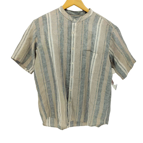 アーバンリサーチドアーズ URBAN RESEARCH DOORS 24SS シルケットリネン バンドカラーショートスリーブシャツ メンズ JPN:M