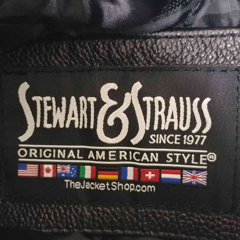 stewart&strauss カウレザー切替スタジアムジャンパー メンズ import:XL