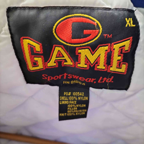 GAME Sportswear KENNEDY RAEBURN 袖刺繍 ナイロン スタジャン メンズ import:XL