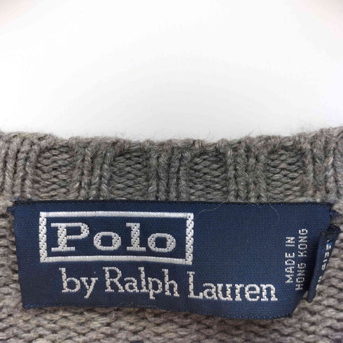 ポロバイラルフローレン Polo by RALPH LAUREN ポニー刺繍 プルオーバー コットン ニット メンズ import:XL