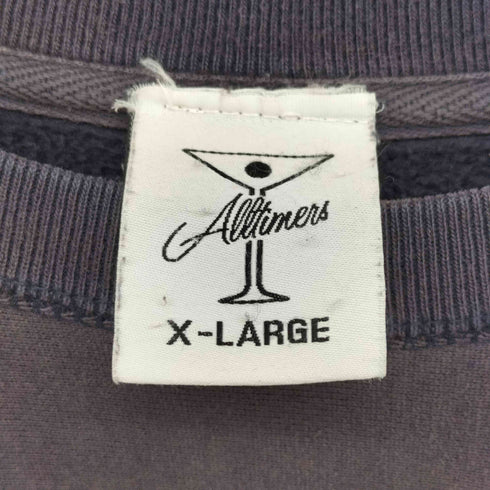 オールタイマーズ ALLTIMERS ロゴ刺繍 クルーネック プルオーバー スウェット メンズ JPN:XL