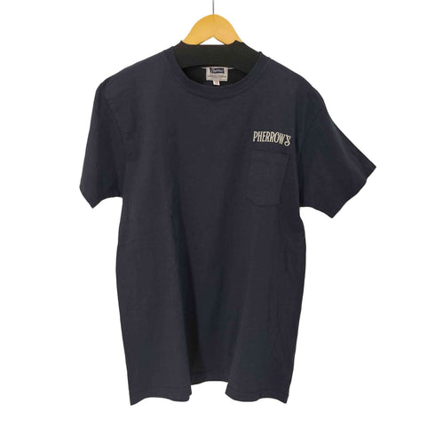 フェローズ PHERROWS 両面プリント クルーネックポケットTシャツ メンズ JPN:44
