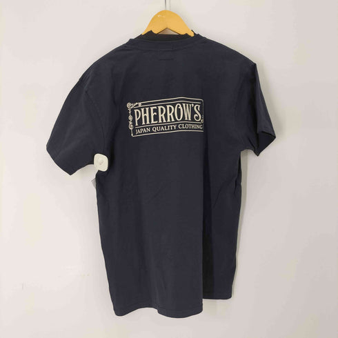 フェローズ PHERROWS 両面プリント クルーネックポケットTシャツ メンズ JPN:44