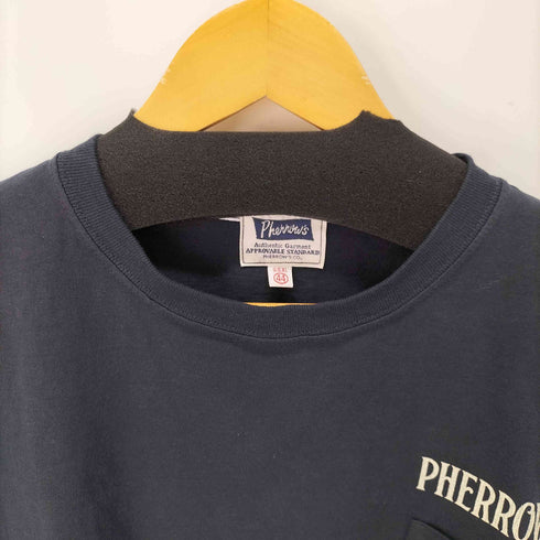 フェローズ PHERROWS 両面プリント クルーネックポケットTシャツ メンズ JPN:44