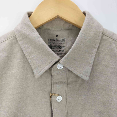 ムジルシリョウヒン 無印良品 両面起毛フランネル 長袖シャツ メンズ JPN:M