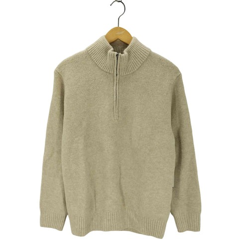 ユニクロ UNIQLO スフレヤーンハーフジップセーター メンズ JPN:M