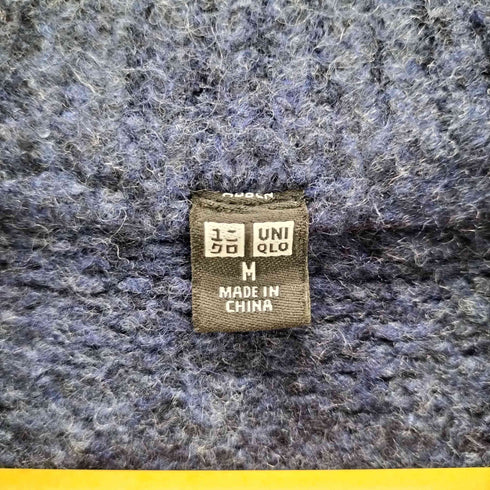 ユニクロ UNIQLO スフレヤーンハーフジップセーター メンズ JPN:M