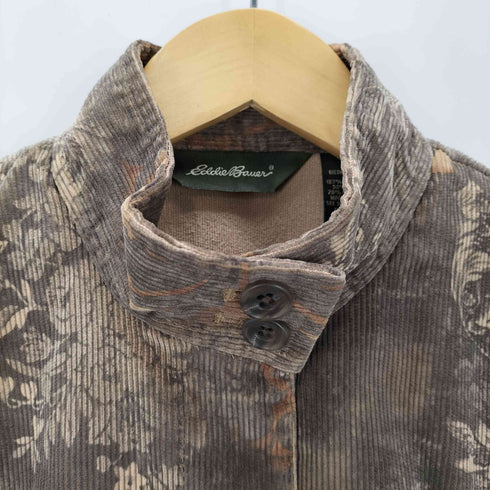 エディーバウアー Eddie Bauer 総柄 コーデュロイジャケット レディース 10