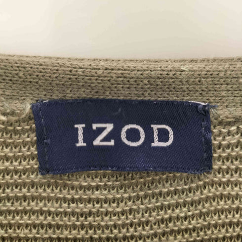 アイゾッド IZOD コットンレーヨン ロゴ刺しゅう カーディガン メンズ JPN:M