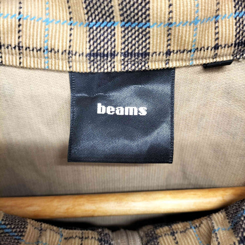 ビームス BEAMS チェック柄ラグランジップジャケット メンズ JPN:L