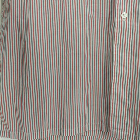 CHARVET フランス製 ストライプ ワイドカラー ドレスシャツ クレリックシャツ メンズ 40 / L