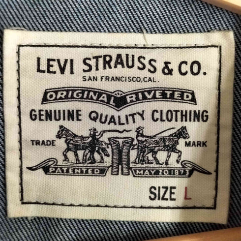 リーバイス Levis WELLTHREAD(R) TYPE II トラッカージャケット ダークインディゴ メンズ import:L