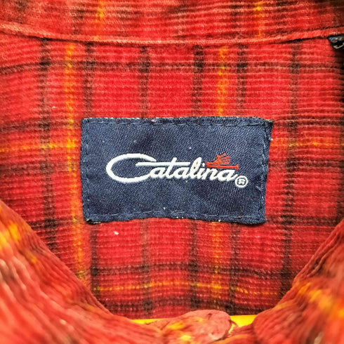 カタリナ Catalina チェック柄コーデュロイオックスフォードシャツ メンズ JPN:L