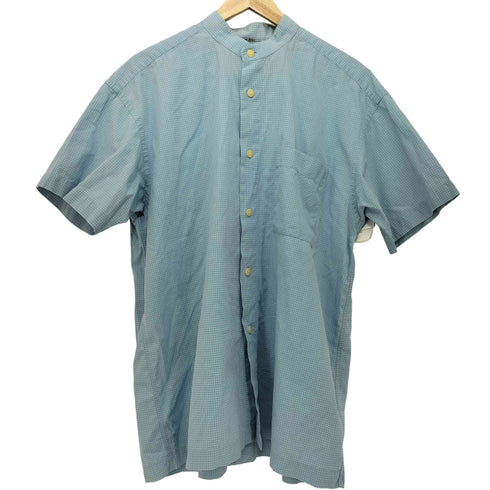 ミヤケデザインスタジオ im MIYAKE DESIGN STUDIO 80-90S OLD バンドカラー S/S シンプルチェック シャツ メンズ import:L