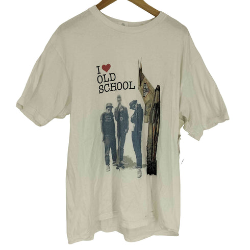 printstar ボディ I♡ OLD SCHOOL プリント Tシャツ バンド Tシャツ メンズ JPN:XL