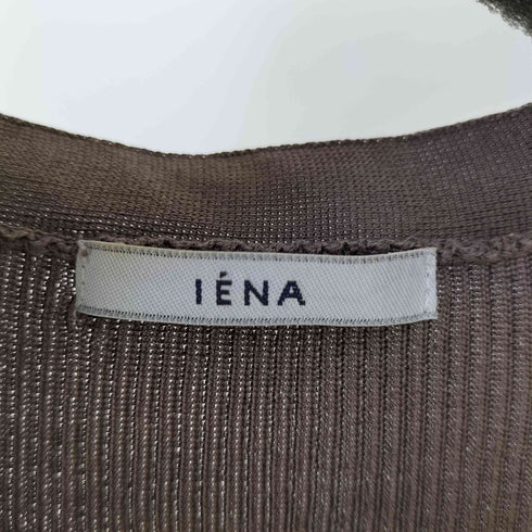 イエナ IENA シルク100 リブカーディガン レディース