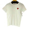 プレイコムデギャルソン PLAY COMME des GARCONS AD2021/2 ハートワッペン クルーネックTシャツ レディース JPN:M
