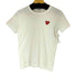 プレイコムデギャルソン PLAY COMME des GARCONS AD2021/2 ハートワッペン クルーネックTシャツ レディース JPN:M