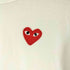 プレイコムデギャルソン PLAY COMME des GARCONS AD2021/2 ハートワッペン クルーネックTシャツ レディース JPN:M