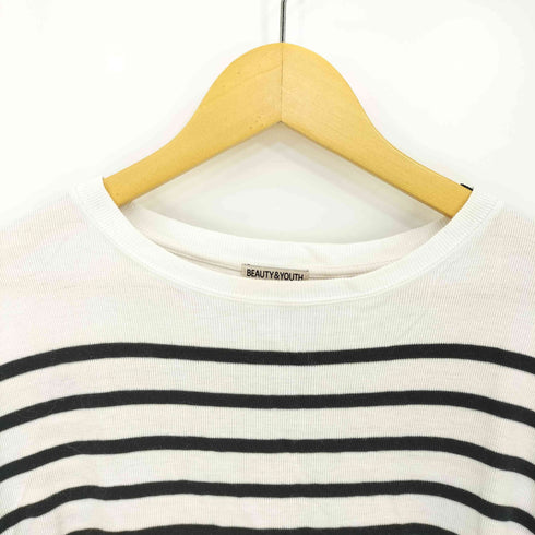 ビューティーアンドユースユナイテッドアローズ BEAUTY & YOUTH UNITED ARROWS コットンレーヨン ボーダーTシャツ レディース JPN:XL