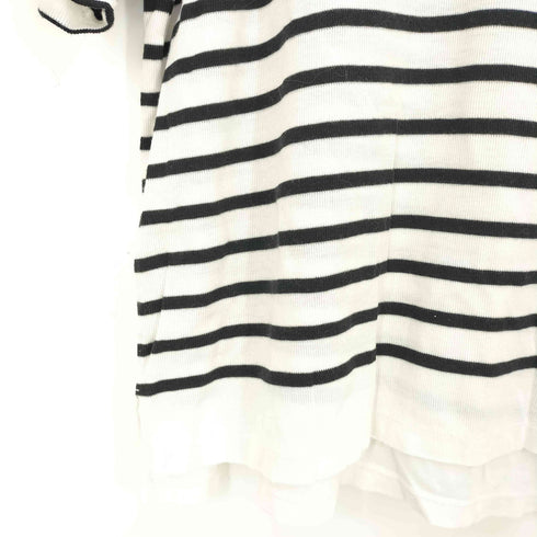 ビューティーアンドユースユナイテッドアローズ BEAUTY & YOUTH UNITED ARROWS コットンレーヨン ボーダーTシャツ レディース JPN:XL