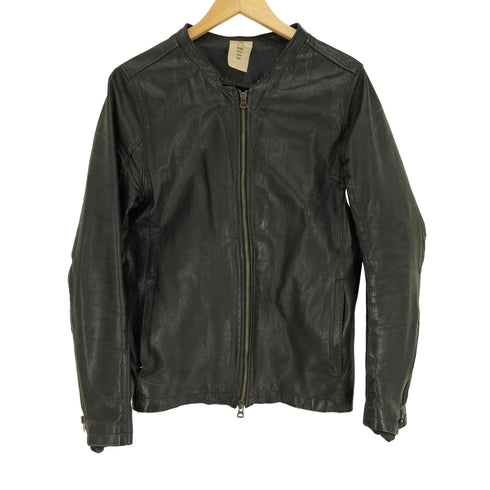 シャマ shama 別注 ホースレザー シングル ライダース ジャケット UNIVERSALジップ メンズ 40