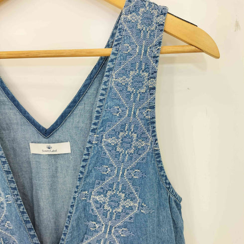 アーバンリサーチサニーレーベル URBAN RESEARCH Sonny Label クロス刺繍デニムサロペット レディース FREE