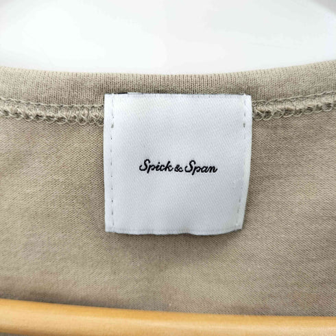 スピックアンドスパン Spick and Span 19aw CLASSICコットンセットバックT レディース FREE