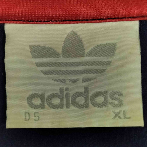 アディダス adidas 80s 白タグ トレフォイルロゴ刺繍 ジャージ トラックジャケット メンズ import:XL